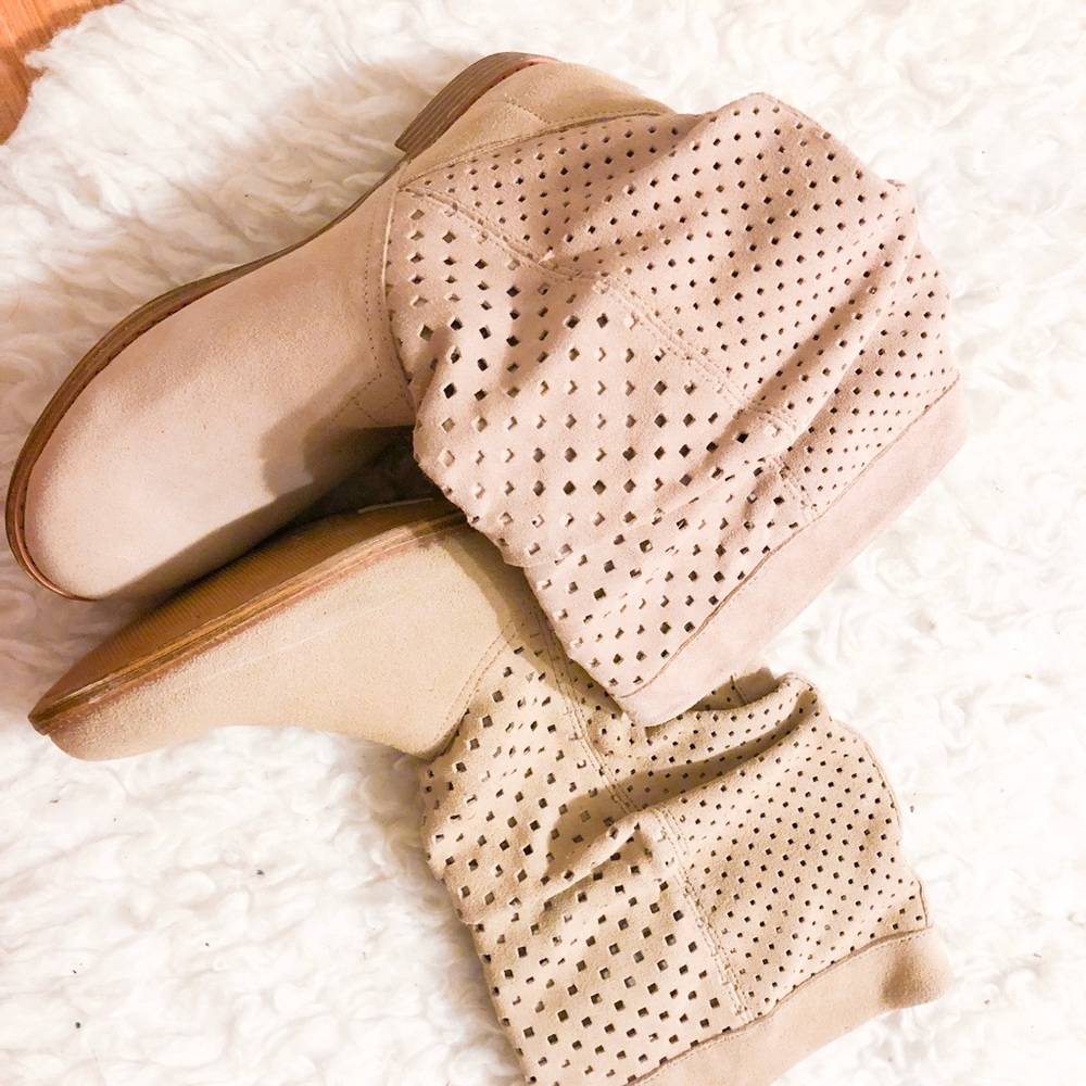 Toms Perforated Mid-Calf Boots